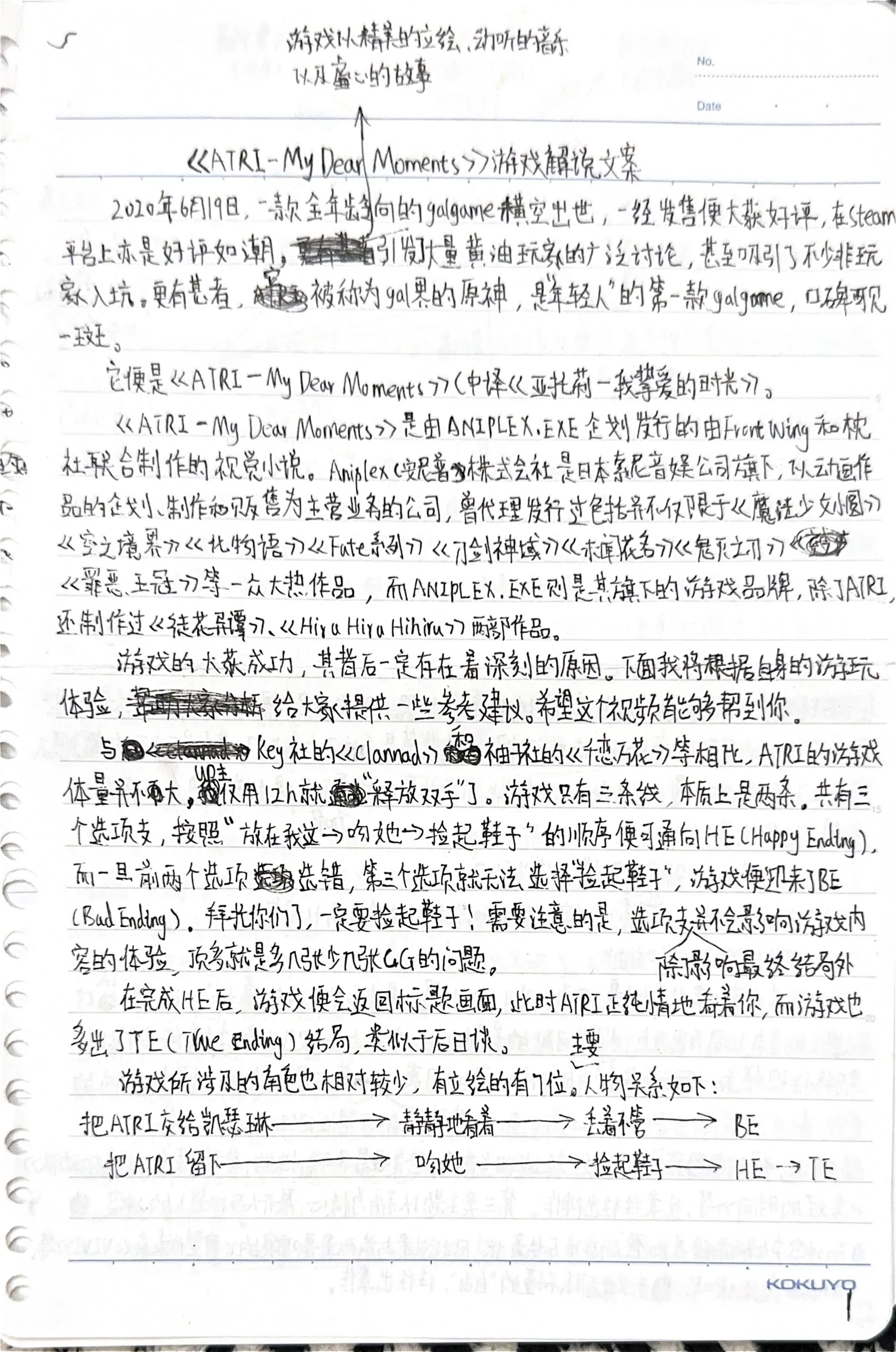 手稿 10第 1 页